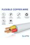 3-Core Electrical Cable, White PVC Insulated Power Wire, Flexible Copper Conductor (3 CORE 30 METER, 1.5MM) - 4