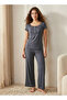 Pyjama Set Ribbed Top & Trousers