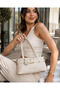 Women's Shoulder Bag with Gold Accessories Premium Design - 2