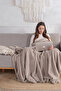 Vel |   Soft Furry, Plush, Wellsoft Tv Blanket Beige Single Blanket 150X200 cm