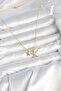Brass Gold Color Minimal Star Model Women's Necklace - 2