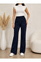 Elastic Waist Flared Trousers