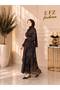 3822 Digital Printing Layered Chiffon Dress - 3
