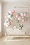 Set of 20 Pink and White Eucalyptus Gold Confetti Transparent Balloons 11 Inch Birthday Party Decoration - 2