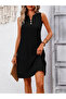 Women's Strappy Crinkle Fabric Mini Dress - 2