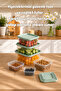 Sa-645-1 6 Pieces Deep Freezer Microwave Storage Container - Multi-Purpose Food Storage Container Set - 4