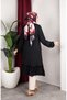 Bürümcük Fabric Skirt Gathered Tunic 0903-03 Black - 6