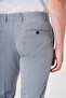 بنطلون مرن بقصة ضيقة بنمط فيلافيل وجيب جانبي أزرق 1003260152 - 4