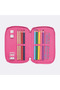 Pencil case with three fully equipped sections - STRAWBERRY - 2