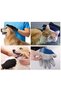 Pet Grooming Gloves, Blue Silicone Hair Removal Brush, pack of of 2 | Dogs & Cats, Deshedding Mitt, Bath & Massage, Adjustable Wrist Strap, Fur Remover - 3