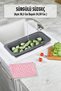Sliding Opening and Closing Vegetable Fruit Strainer Smoked (Open 38.5 cm Closed 34.50 cm)