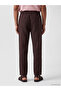Lcw Vision Red Regular Fit Men's Linen Trousers - 4