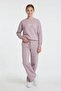 Pink Girls' Butterfly Printed Tracksuit Set 24647 - 3