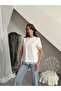Women's Lace Printed Cotton T-Shirt - 4