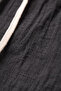 Black 97% Cotton Muslin Fabric Comfortable Fit Breathable Summer Men's Trousers 2600260 - 4