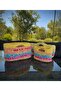 Mysey Handmade Knitted Multicolor Women's Beach Bag
