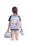 Relaxion 1816 Girl's Turquoise Ergonomic Orthopedic Primary School Bag Set with 3 Accessories, Lunch Box and Pen Holder - 2
