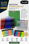 Executive Desk Series Executive Signature Set Professional Office Stationery Set – Green Secretary, Ballpoint Pen, Signature Pen, and Highlighter Set