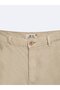 Sports Comfort Fit Beige Bermuda - 4