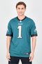 x NFL Men Sportswear Fit Short Sleeve Philadelphia Eagles Football Jersey, Teal Green