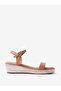 Dark Beige Two-Strap Espadrille Wedge Sandals - 4
