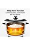 Electric Rice Cooker 2.8L 700W with Non-Stick Inner Pot, Stainless Steel Lid, One-Touch Cooking, Automatic Keep Warm, Multi-Function Rice, Soup, Porridge & Steamer - 5