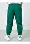 Boys Green Cotton Joggers with Cuffed Hem - 4