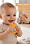 Baby Teething Ring Baby Toy - Teether, Teething Pad, Teething Ring - Orange - 2