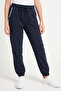 3-Piece Girls' Pocket Piping Detailed Elastic Cuffed Plain Unprinted Sweatpants - 4