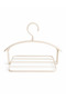 Multi-Layered Pants Hanger Cream Color Space-Saving Organizer for Scarves, Shawls, and Ties for Inside the Closet - 5