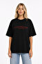 Unisex Women's Men's Tutto Passa Baby Writing Printed Front Oversize Thick Fabric Relaxed Cut T-Shirt - 2