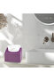 Napkin Holder, Czech Hand and Face Towel Box, Tissue Box, Paper Tissue Storage Box, Vegan Leather, 9*22*18 Cm. Lila - 8