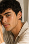 Non-Pierced Black Steel Hoop Earring and Ear Cuff Compressive Men's Earring 1 Piece - 2