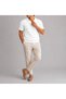 White Polo V-Neck Short Sleeve Men's T-Shirt - 2