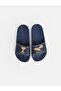 Lcw Steps Navy Blue Boys' Printed and Embossed Patterned Slippers - 3