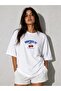 Cherry Printed Oversize 100% Cotton T-Shirt - 2