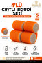 4-Piece Velcro Hair Curler 5 cm Heat-Free Hair Styler with Sponge for Curls and Volume