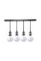 Rectangular Quad Holder Pendant Black