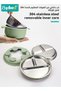 5 PCS Baby Feeding Set,Stainless Steel Suction Plates and Bowls with Silicone Fork and Spoon Utensils,Infant Feeding Supplies,Baby Led Weaning Set for Newborns,Toddlers - 3