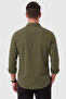 Khaki Modal Fabric Lycra Comfortable Fit Wrinkle-Free Iron-Free Men's Shirt 2602629 - 5
