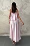 Women's Blue Flounce Blouse and Skirt Set - 5