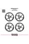 Yamaha Yzf-R125 Wheel Rim Strip – Half Rim Cover & Yzf-R125 Lettering Sticker Set - 2