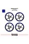 Rks Srk250 Rs Wheel Strip – Half Rim Covering & Srk250 Rs Lettering Sticker Set - 2