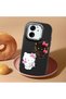 Mi 13t Compatible Case Camera Protector Black Silicone Couple Phone Case Kitty Pattern - 2