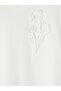 Lcw Everyday White Soft Touch Blouse with Floral Applique - 7