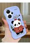 Redmi Note 13 Pro Plus 5g Compatible Case Camera Protector Blue Silicone Couple Phone Case Panda Pattern