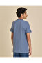 Senior Boys Blue Chambray Collar Polo - 3