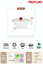 Fika Ceramic Coating Induction Shallow Pot 26 cm - White - 3