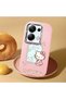 Redmi Note 13 Pro 4g Compatible Case with Camera Protector Pink Silicone Couple Phone Case with Kitty Pattern - 2
