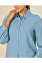 Women Light Blue Sleeveless Tencel Denim Blouse - 4